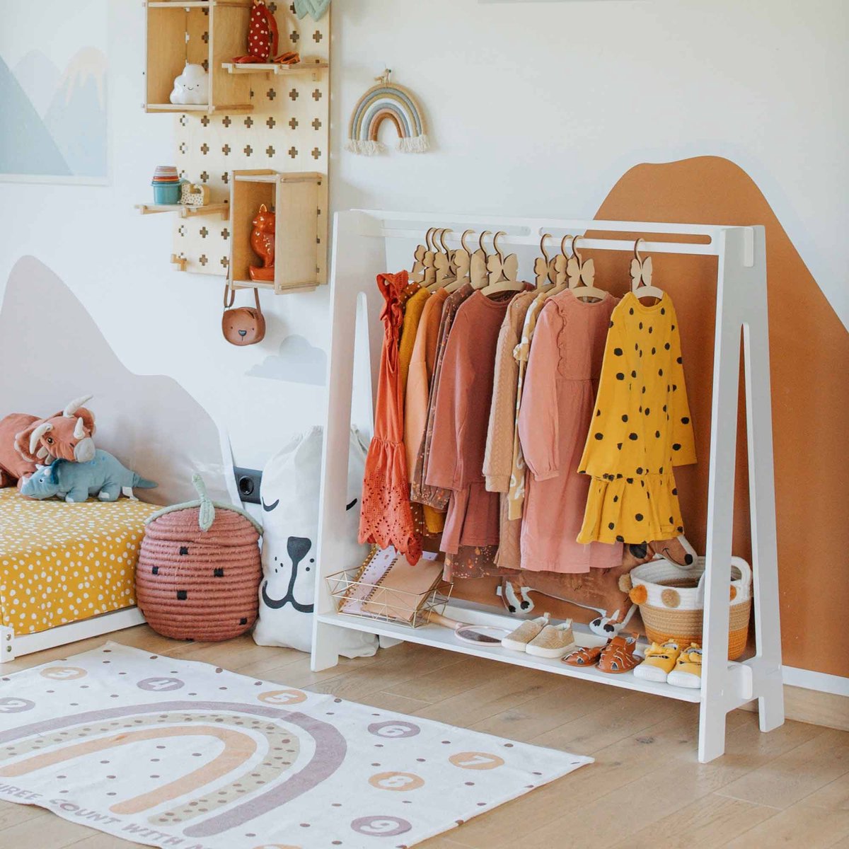 sweet home kledingrek voor kinderen - wit