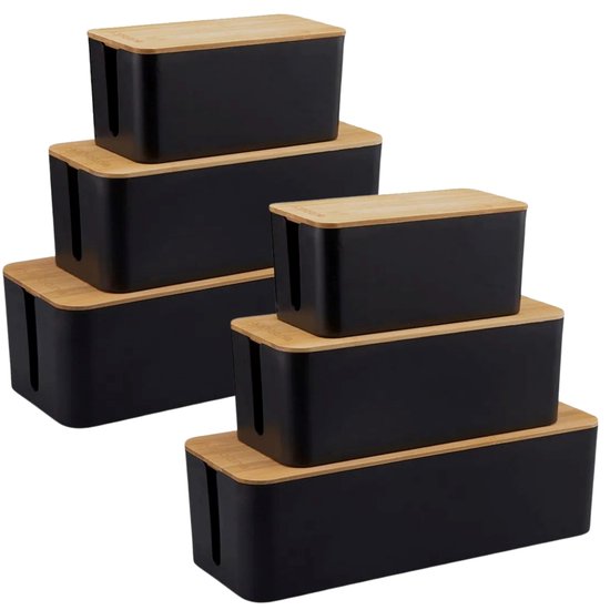 Kabel organizer nodig? Koop een kabelbox. Netjes opgeruimd