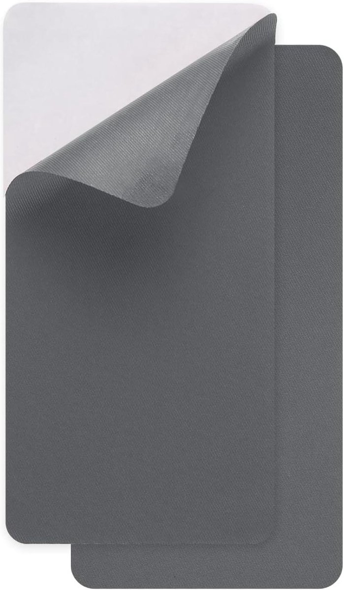 Ronte - Zelfklevende Reparatiepatches 10 x 20 mm - Waterdicht - Grijs - Voor Donsjack, Tent, Slaapzak, Autostoel