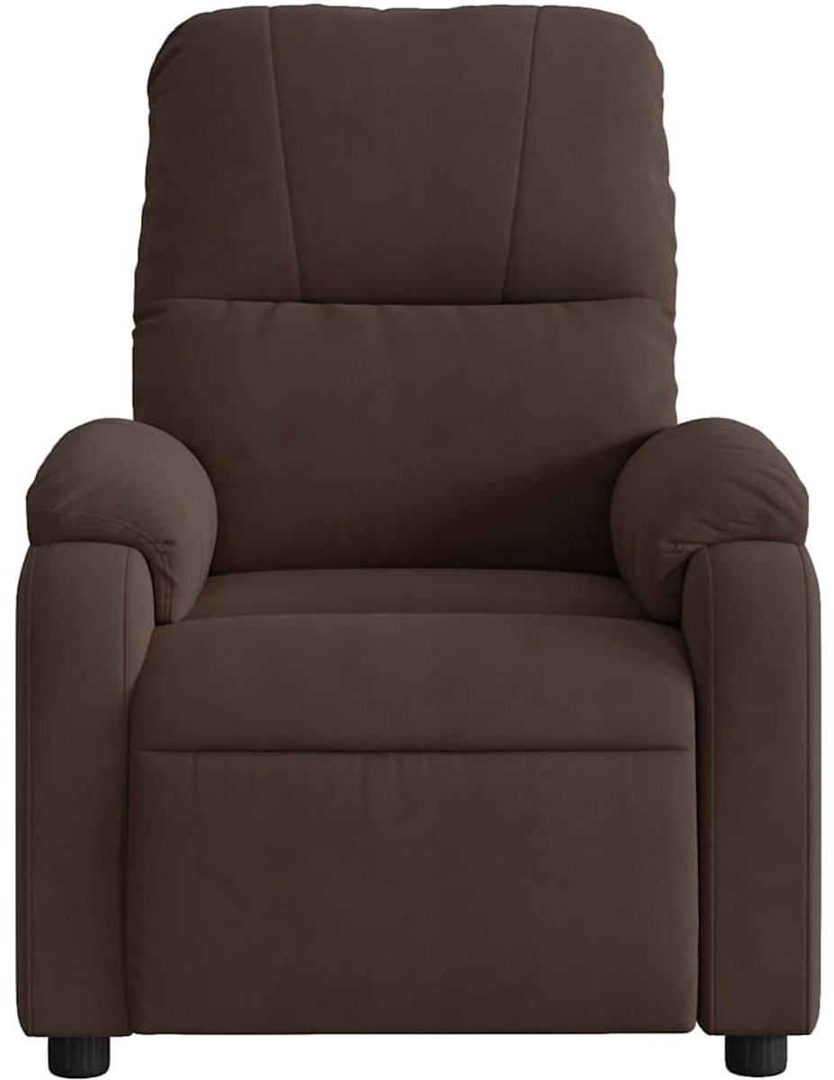 vidaXL Massagestoel Microvezel Bruin - afbeelding 3