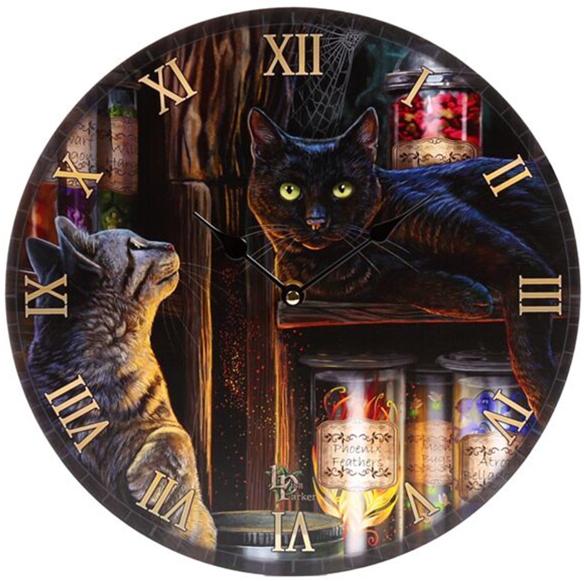 Klok - Lisa Parker Magical Emporium Cats - Bedrukte Klok - 30cm