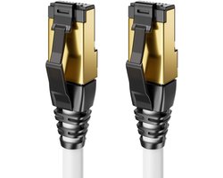 5m CAT8.1 LAN Kabel Patchkabel Netwerkkabel RJ45 - 40 Gbit/s en 2000 MHz - S/FTP Afgeschermd - Geschikt voor Router, PC en Smart TV
