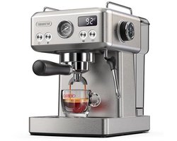 HiBREW H10A Halfautomatische Espressomachine – 19 Bar – Programmeerbaar – Krachtige Stoomfunctie – Thermoblok Verwarmingssysteem
