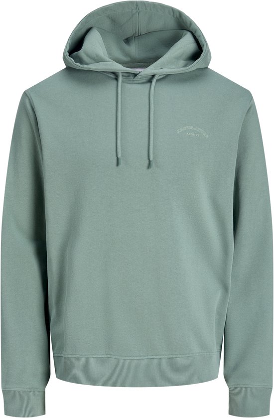 Zalmkleurige hoodie met capuchon en "JACK&JONES ARCHIVE" logo