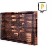 Planche à découper en bois de Luxe – Planche à découper décorative de Cuisine – Planche à boissons – Planche à pain – Planche à viande – Bloc à découper – Planche à fromage – Planche à tapas – Bois dur tropical – Bois d'acacia