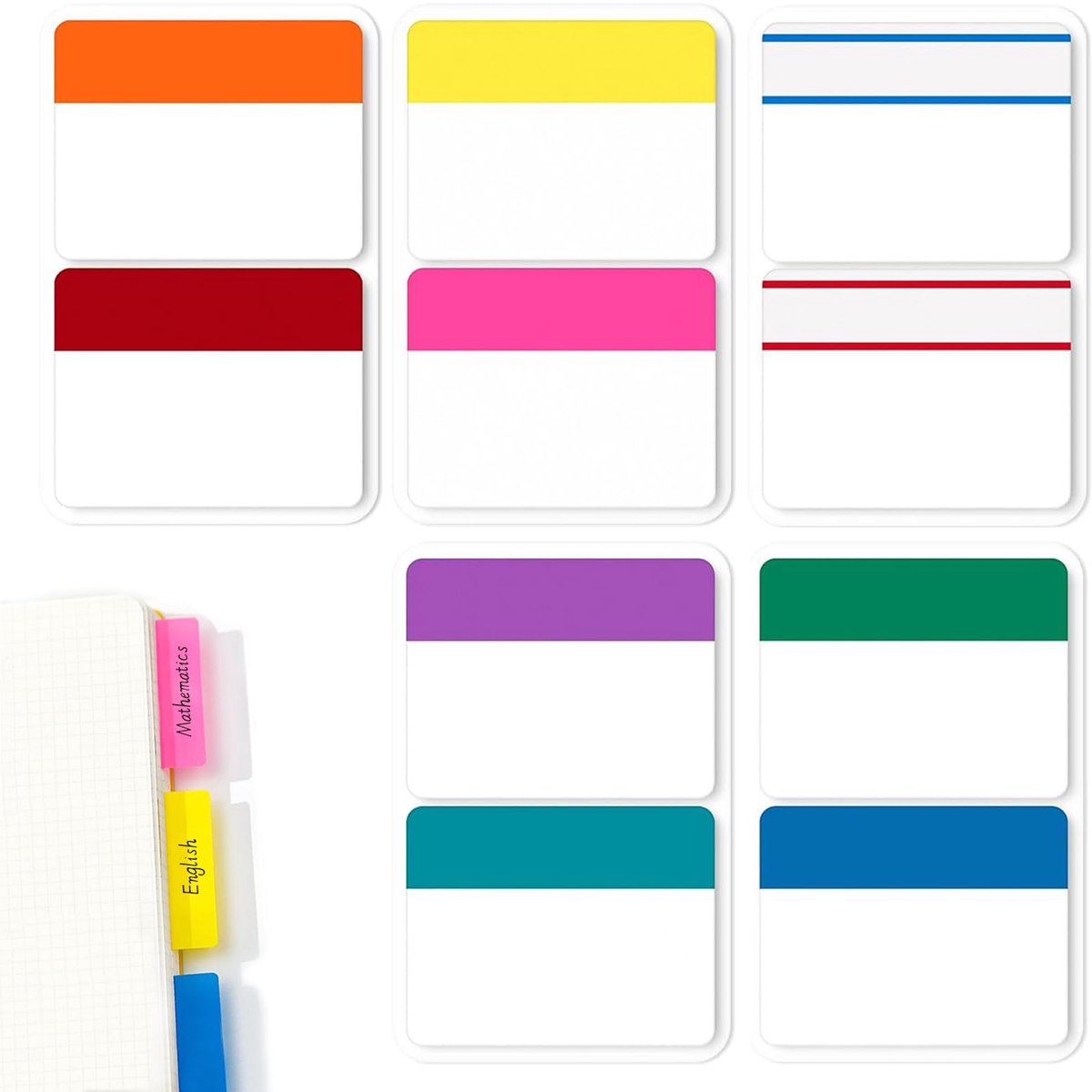 IMPERATORIS® Transparente Sticky Notes - Memoblaadjes - Memokubus - 25 stuks - Notes
