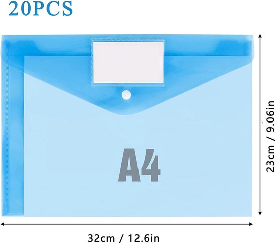 5-pack A4-displaymappen met plastic hoezen A4-displayboek