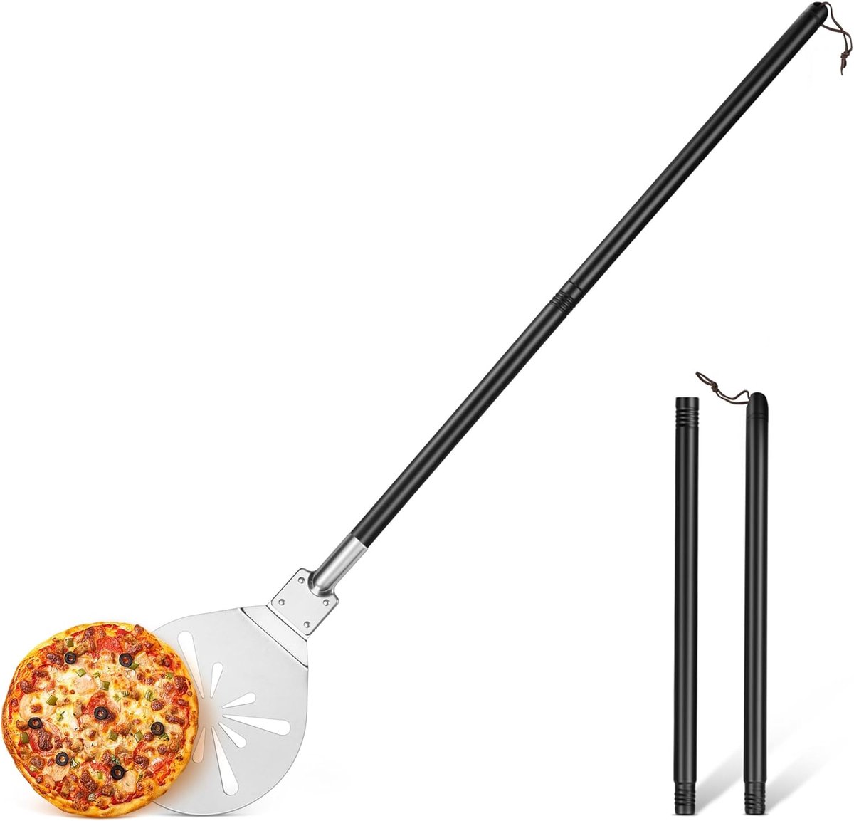 Pizzaschep - Geperforeerde Pizzaschep - met Antislip Hittebestendige Handgreep