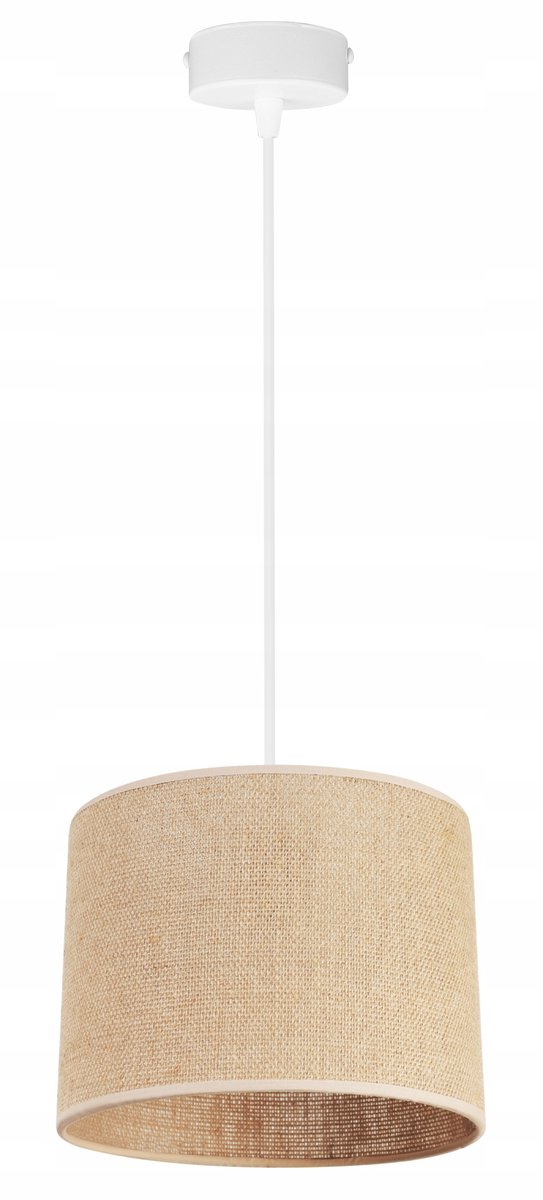 Light Home JUTA - Hanglamp 1-Lichts - Stoffen Kap Ø20 cm - Beige - E27
