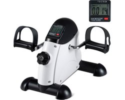 Stoelfiets Bewegingstrainer - Bureaufiets - Deskbike - Bureau Fiets - Fitness Fiets - Stoel Fiets - Beentrainer - Mini Hometrainer - Met LCD monitor