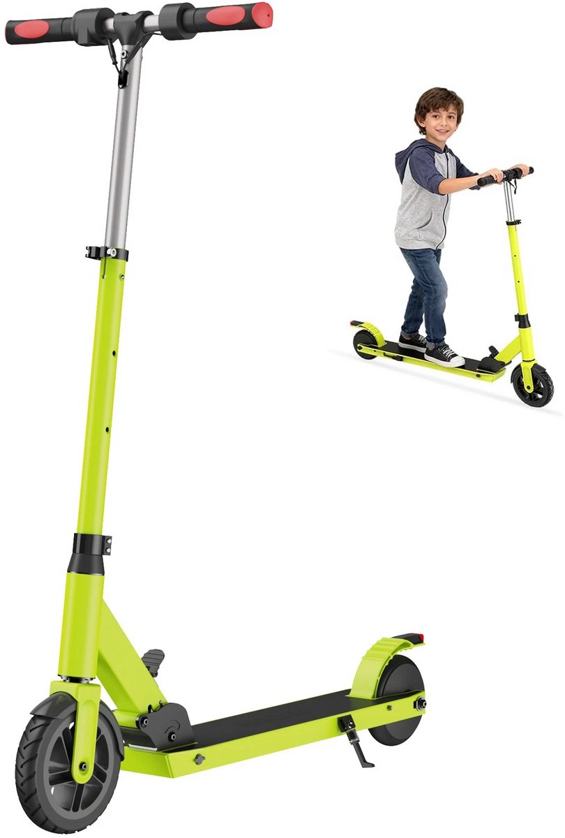 X1 Plus Elektrische Step Kinderen – 150W – 18 km/u – Verstelbaar Stuur – LED Verlichting – Voor 6-14 Jaar- Groenrt X1 Plus Elektrische Step Kinderen – 150W – 18 km/u – Verstelbaar Stuur – LED Verlichting – Voor 6-14 Jaar- Groenrt