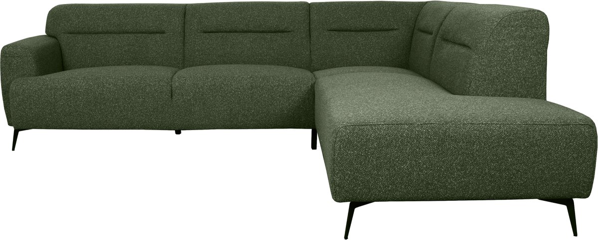 LABEL51 Bolzano Hoekbank - Groen - Stof - Hoekbank Rechts - - - Met Armleuning