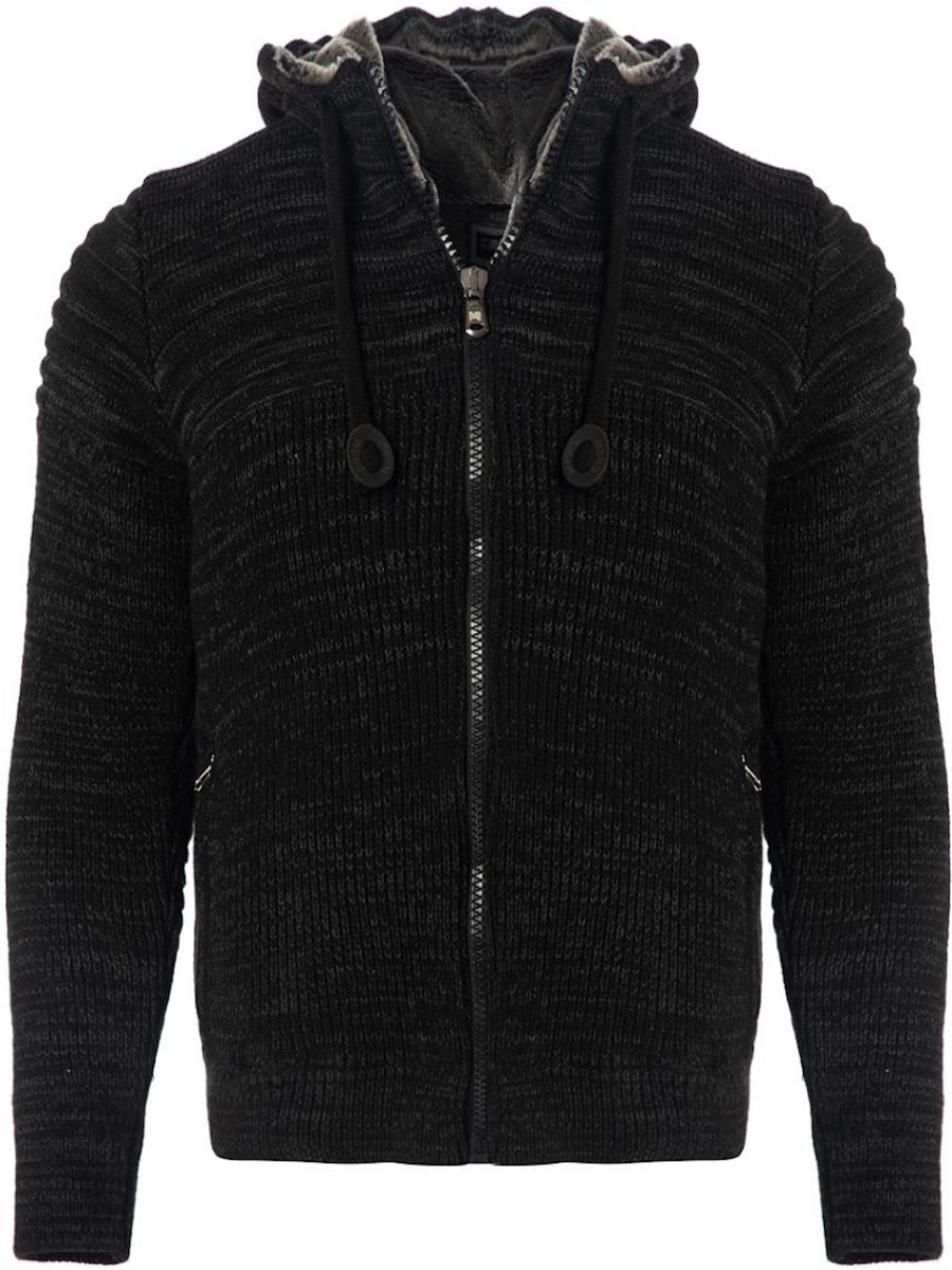 Carisma Premium Casual Gebreid Heren Vest Met Zachte Fleece - M
