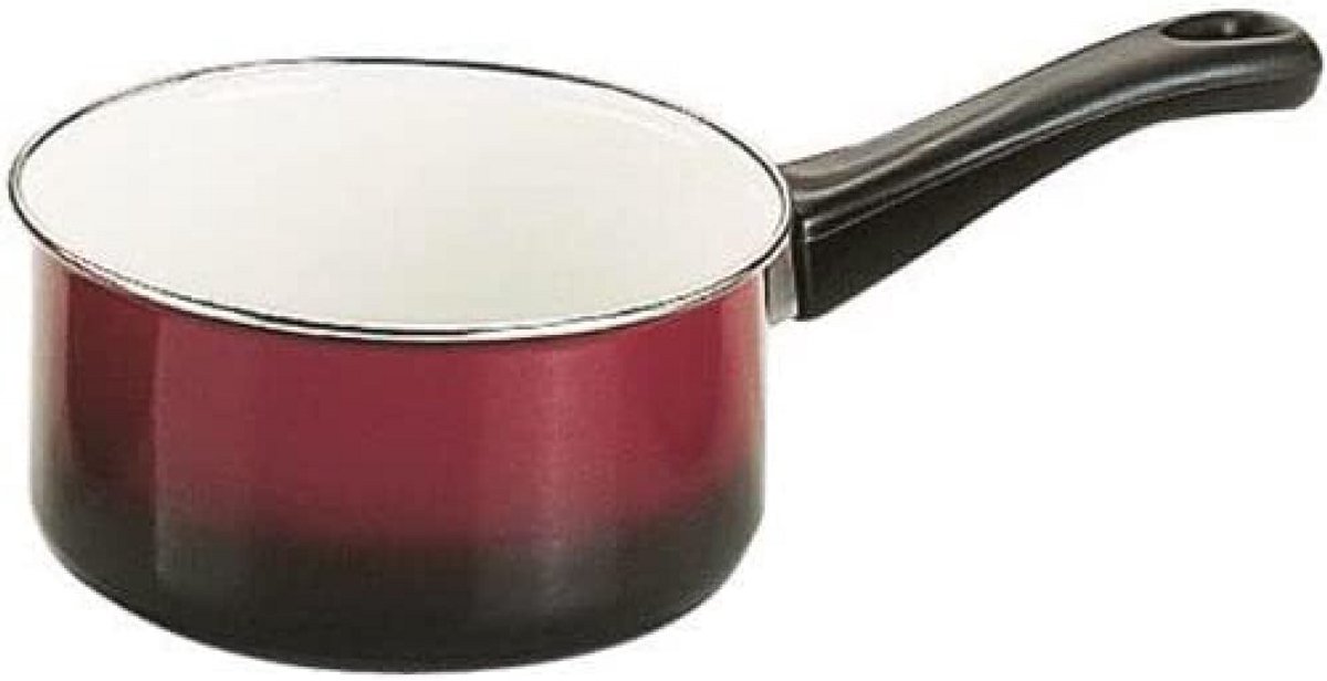 Steelpan met Rechte Steel, 14 cm, Geëmailleerd Staal, Geschikt voor Inductie