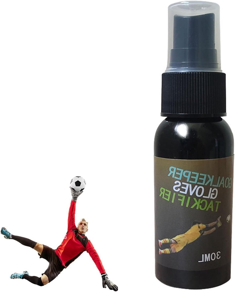 Keepershandschoen verzorgingsset - Keepershandschoenen spray - Formula Grip spray 30 ml - Grip - Geschikt voor alle keepershandschoenen - Zwart