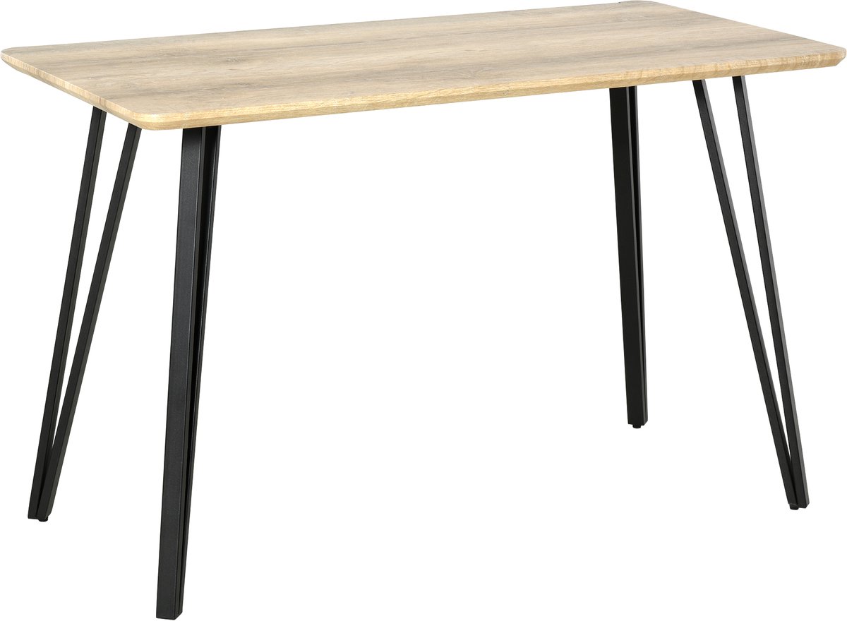 HOMCOM-Eettafel-Hout-120x60x75cm-Beige