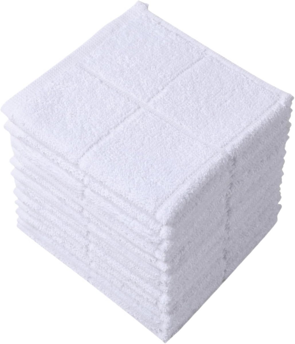 Zachte en Absorberende Keuken Doeken 100% Katoen - 12 Stuks (28 x 28 cm)