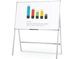 VIZ-PRO Melamine H-Stand Whiteboard/Verstelbare Dry Erase Easel, 48 x 36 Inch