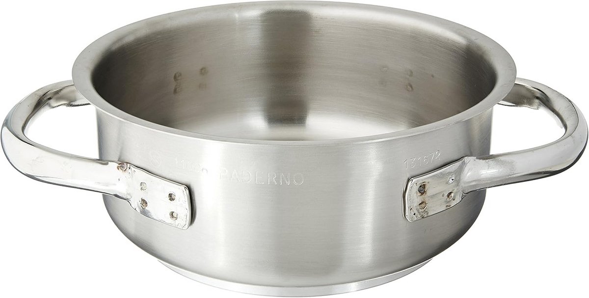 Ronde RVS Braadpan met Deksel - 4,8 Liter - Geschikt voor Inductie