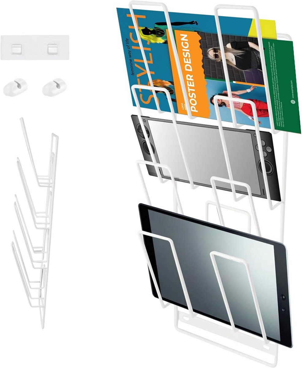 Wandrek Bureau Organizer voor Kantoor & Thuiswerkplek - Opslag voor Documenten, Notitieboeken en Tablets