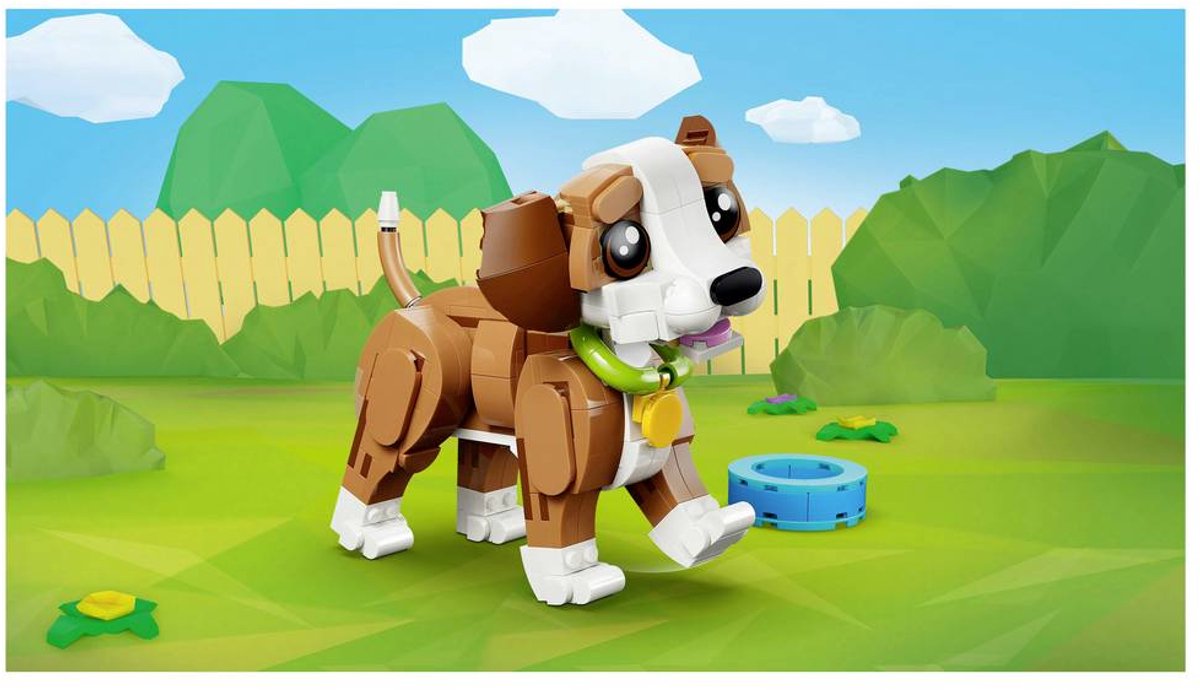 LEGO® Creator 3in1 Schattige dieren: Speelse Puppy - Dierenset - Bouw Om tot Eekhoorn of Eend - 31382 — afbeelding 18
