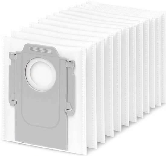 12x Sacs d'aspirateur adaptés aux stations d'aspiration Roborock Q5+, Q7+ et Q7 Max+, S7 MaxV Ultra, S7 Pro Ultra, Q8+ max et pro, S8+ S8 Pro Ultra