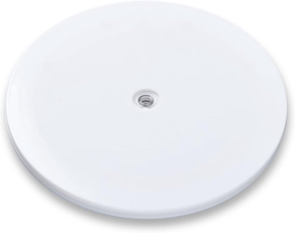 Draaibare Presentatieschotel Wit Acryl - 360 Graden Roteerplaat voor Display en Opslag