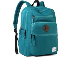 Backpack Men, Backpack Black School Backpack 15.6 Inch Laptop Portable Water Resistant Classic Vintage School Bags For Youth University Work Travel