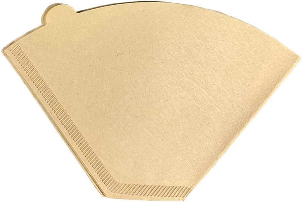 Koffiefilters Maat 4 Kegelvormig 100 Stuks Ongebleekt Bruin Papier