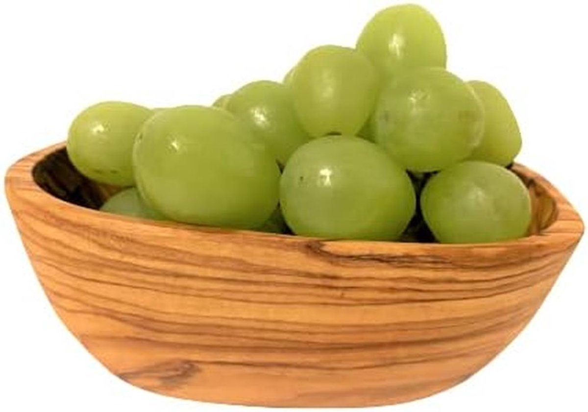 Ovale Tapas Serveerschaal van Olijfhout - Diep en Natuurlijk Hout
