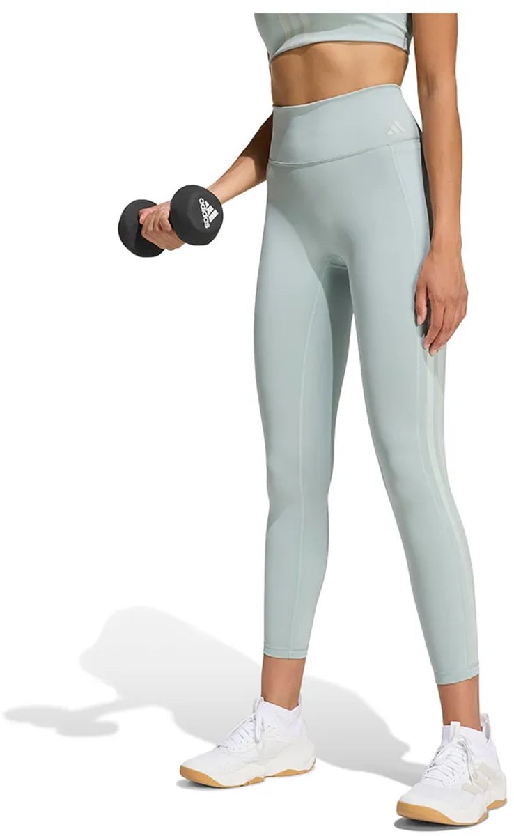 Adidas Optime Workout 3 Stripes 7/8 Leggings Vrouw Wonder Sage