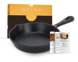 Ocina Gietijzeren pan voor BBQ en Inductie – 16 cm – Skillet – Koekenpan – Hapjespan - Pannen -…