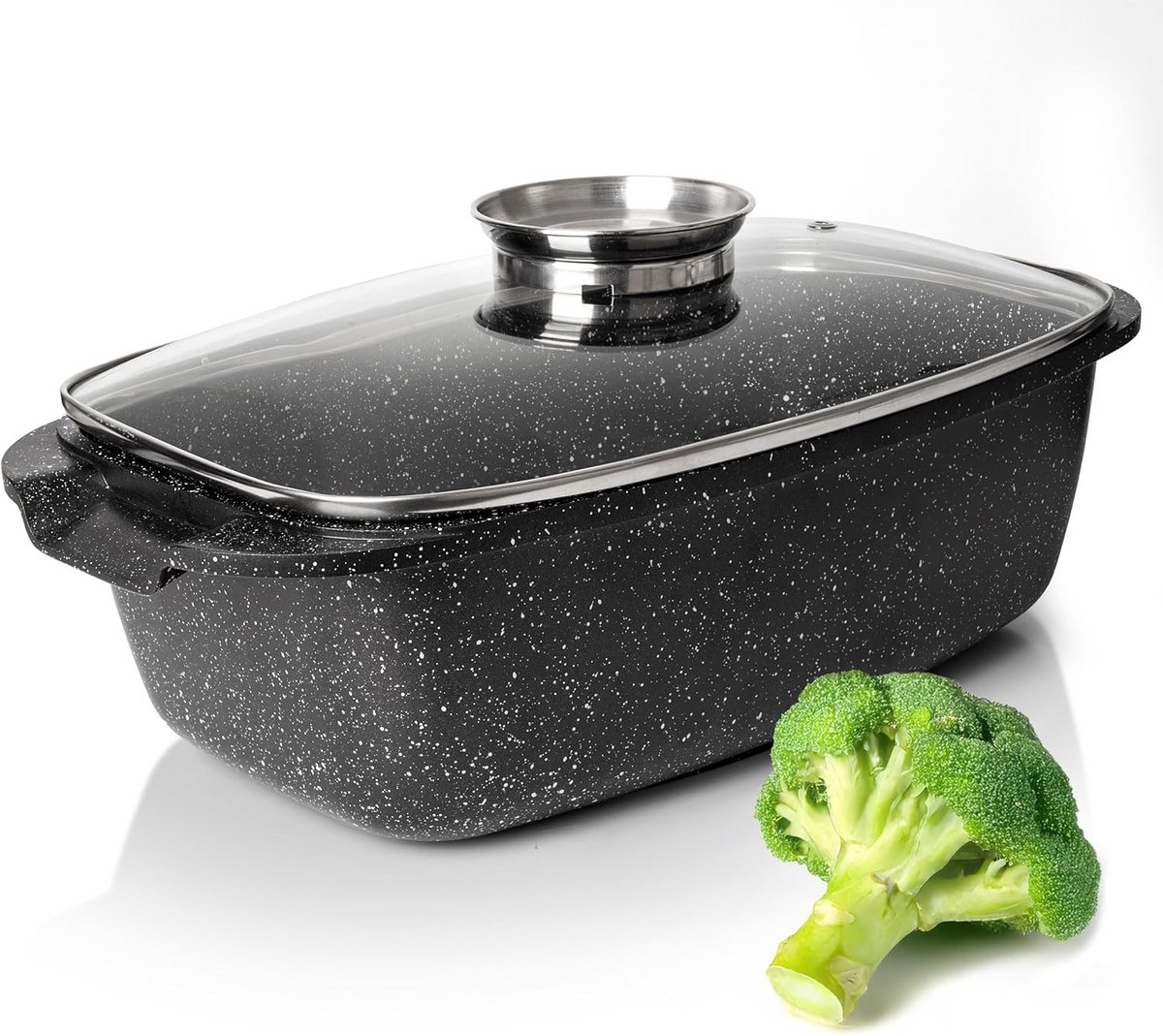 Aluminiumlegering Braadpan met Deksel