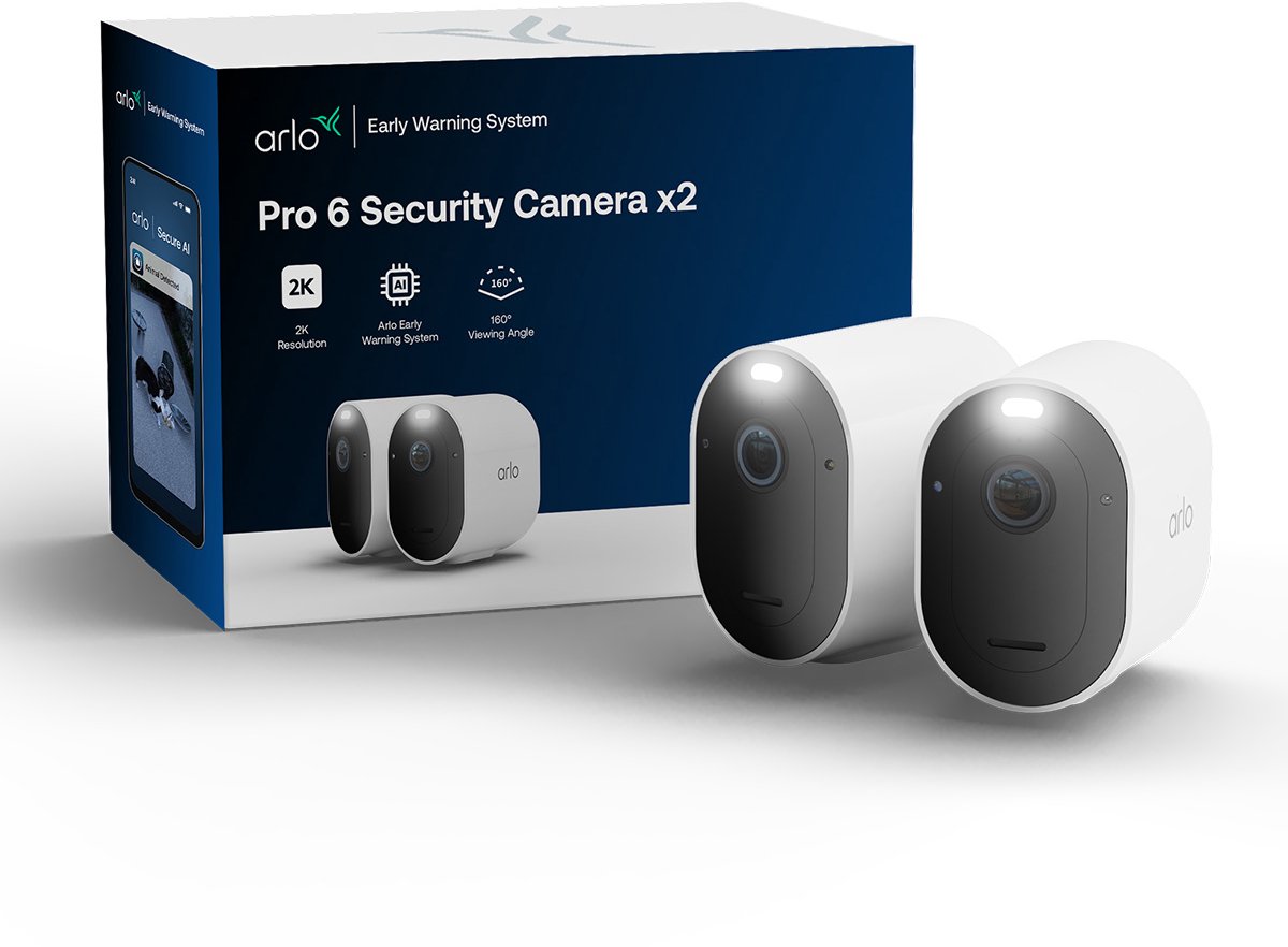 Arlo Pro 6 + beveiligingscamera - 2 IP-Camera's