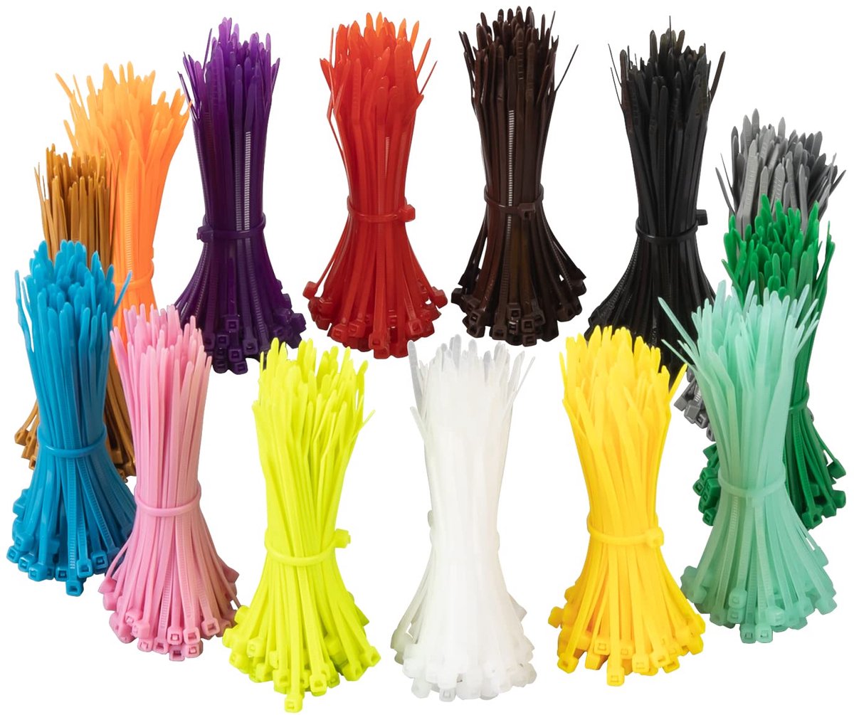 IMPERATORIS® Tie Wraps - Kabelbinders - Bundelbandjes - Trekbandjes - Extra Sterk - Voor Tuin, Garage en Kabels - 1400 Stuks