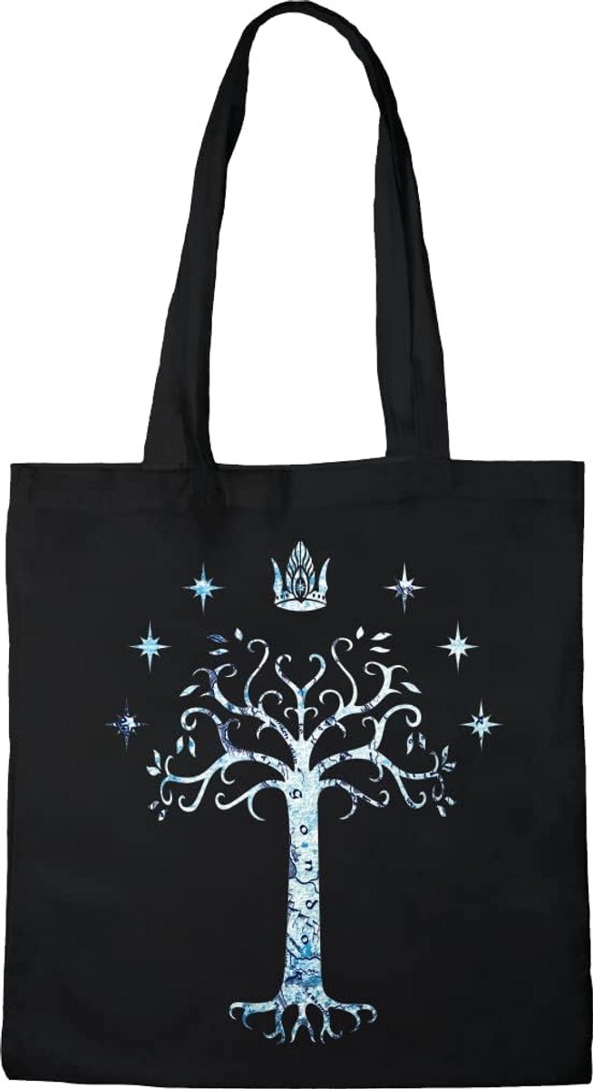 Tote Bag - The Tree - Zwart - 38x42 cm - Stevige Draagtas