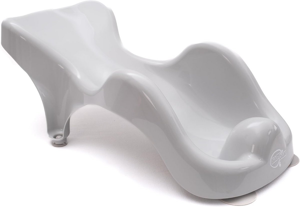 Ergonomische Badstoel voor Baby's 0-6 Maanden Grijze Ondersteuning