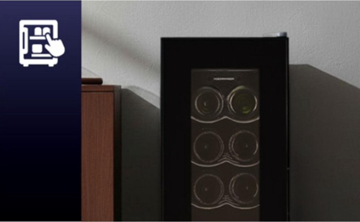 Heinner HRV-A28DRM8 Wijnkoelkast 28L - Geschikt voor 8 - afbeelding 3