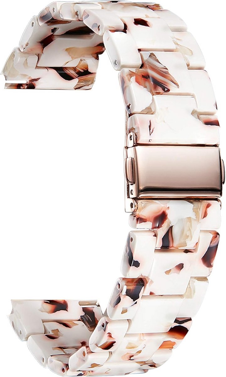 Hars Horlogeband met Vouwsluiting en Quick Release Sluiting Diverse Breedtes en Kleuren