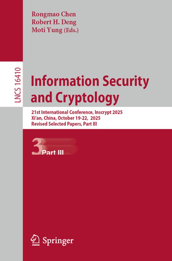 Lecture Notes in Computer Science16410- Information Security ... - cover