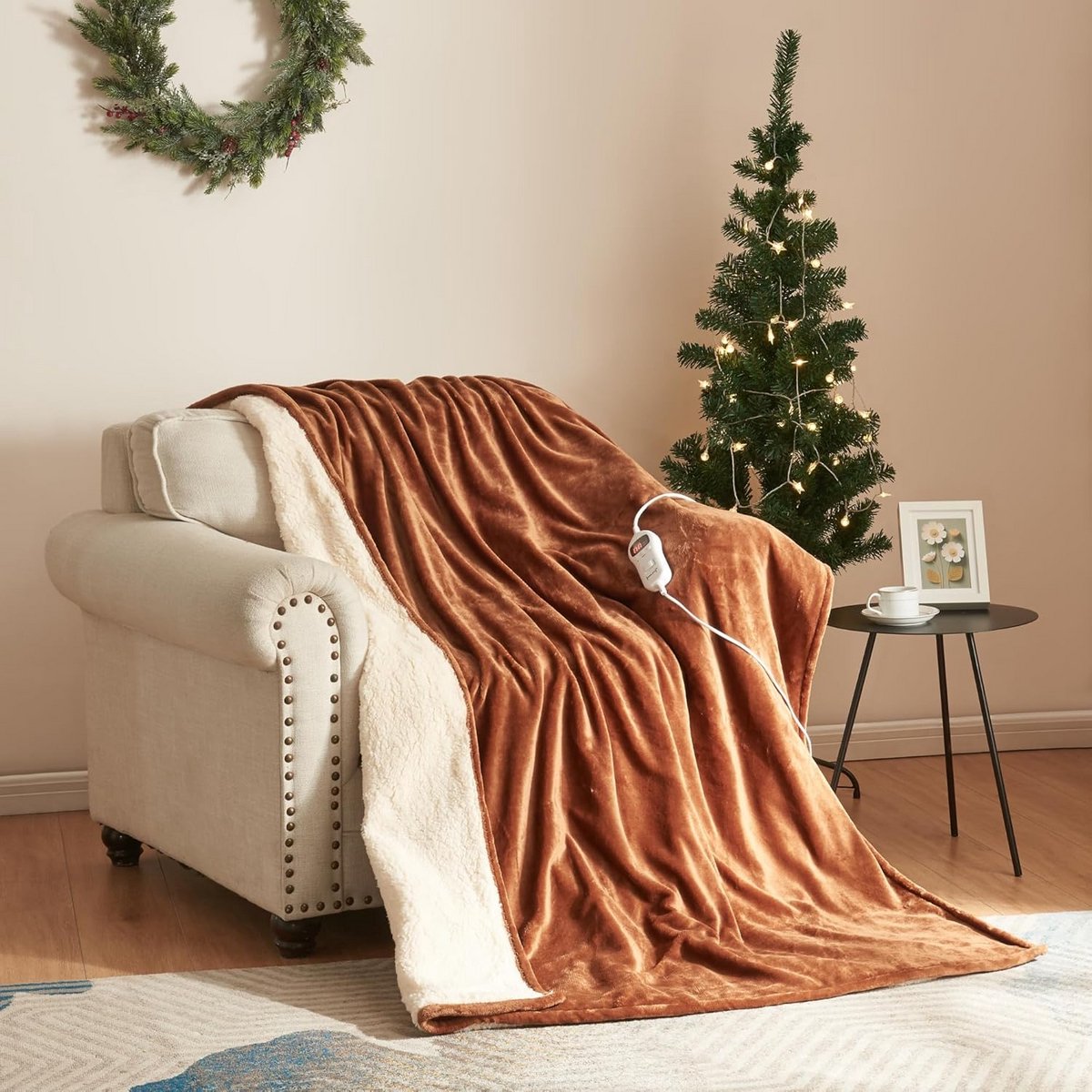 Elektrische Warmtedeken 180x130 cm met 10 Warmtestanden en Timer