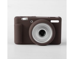 Cameratas Geschikt voor Sony ZV-1F/ZV-1 II/ZV-1M2 digitale camera's, zachte siliconen beschermhoes Geschikt voor de ZV1F, krasbestendige, ultradunne en nauwsluitende zachte hoes - bruin.