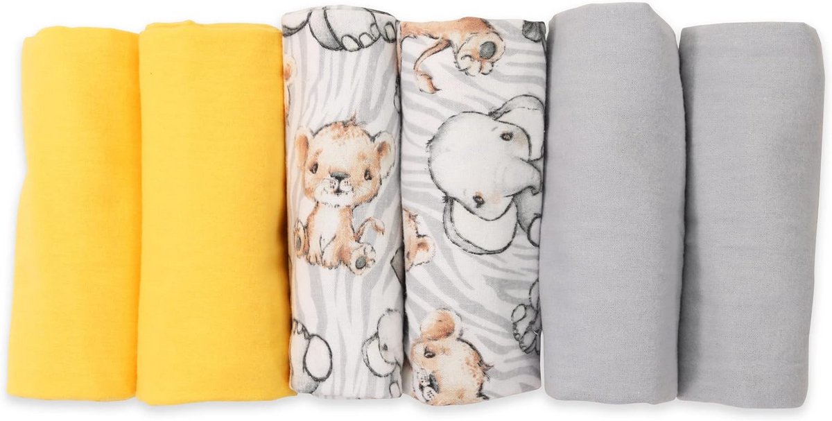 Set van 5 Flanellen Luiers 100% Katoen Extra Zachte Hydrofiele Doeken Kruikenzak voor Baby