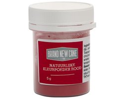 BrandNewCake® Natuurlijke Kleurpoeder Rood 5gr - Eetbare Voedingskleurstof - Kleurstof Bakken