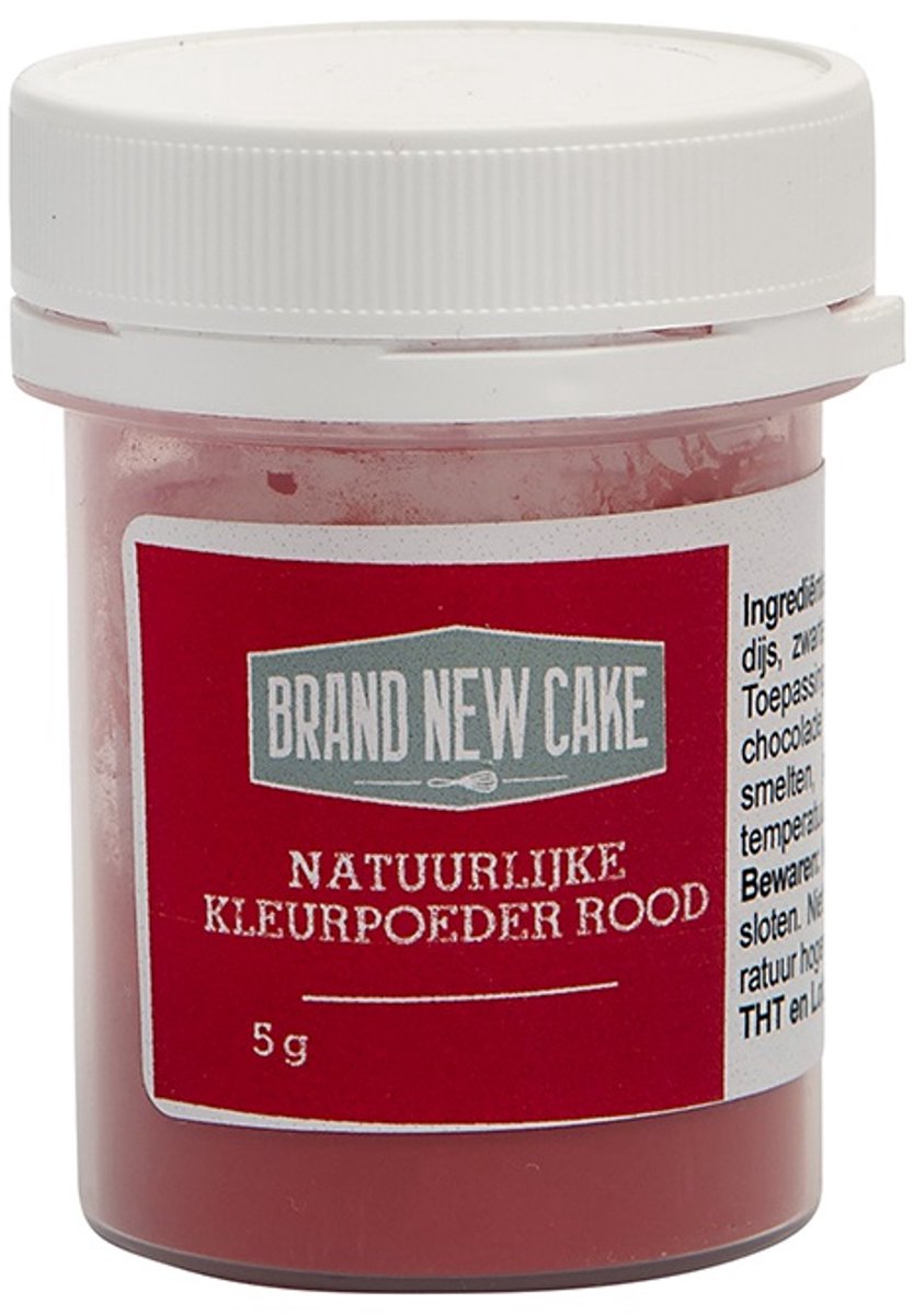 BrandNewCake® Natuurlijke Kleurpoeder Rood 5gr - Eetbare Voedingskleurstof - Kleurstof Bakken