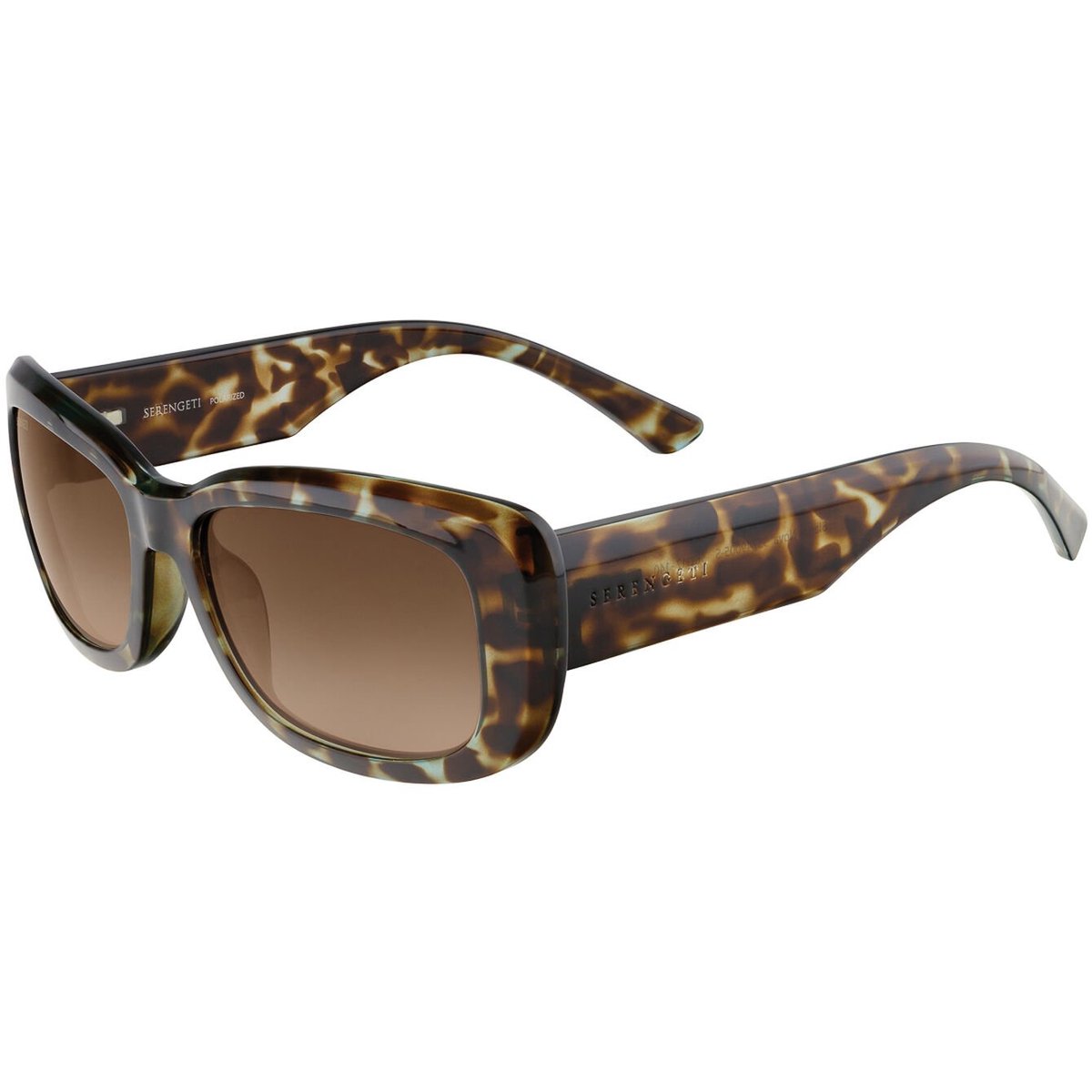 Serengeti Bianca Nova SS749005 Blue Tortoise Polarized Drivers Gradient