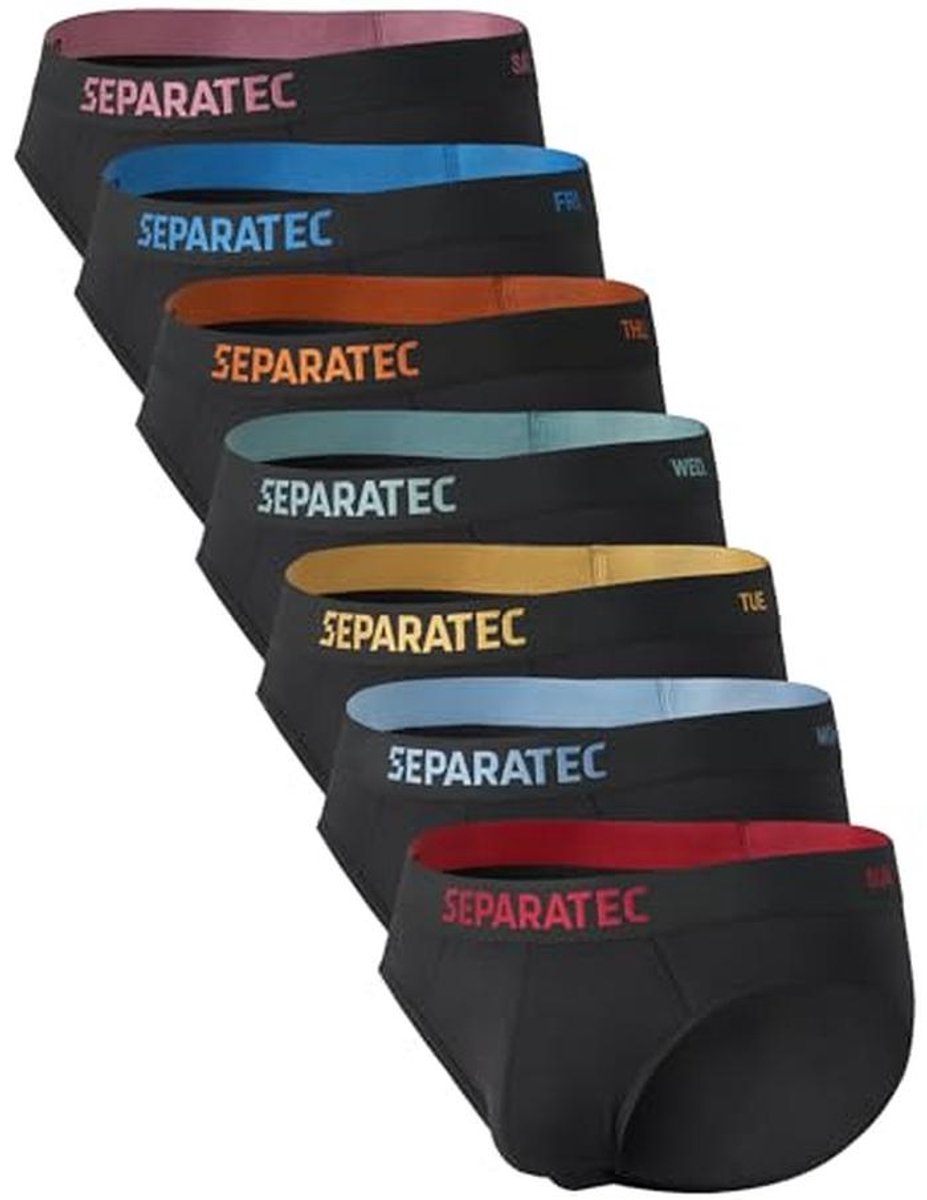 Heren slips met dubbele zak, 7 stuks, ademend en zacht bamboe rayon ondergoed