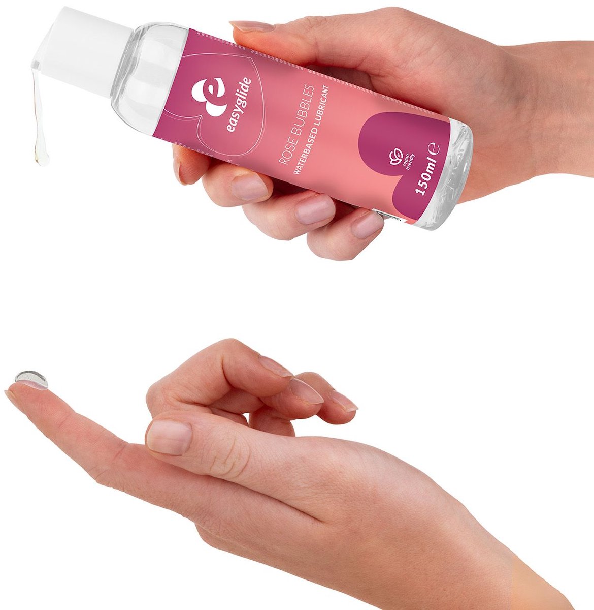 Lubrifiant Intime Easyglide – Arôme Rosé Champagne 150 Ml – Comestible – À Base D’eau – Fabriqué En France