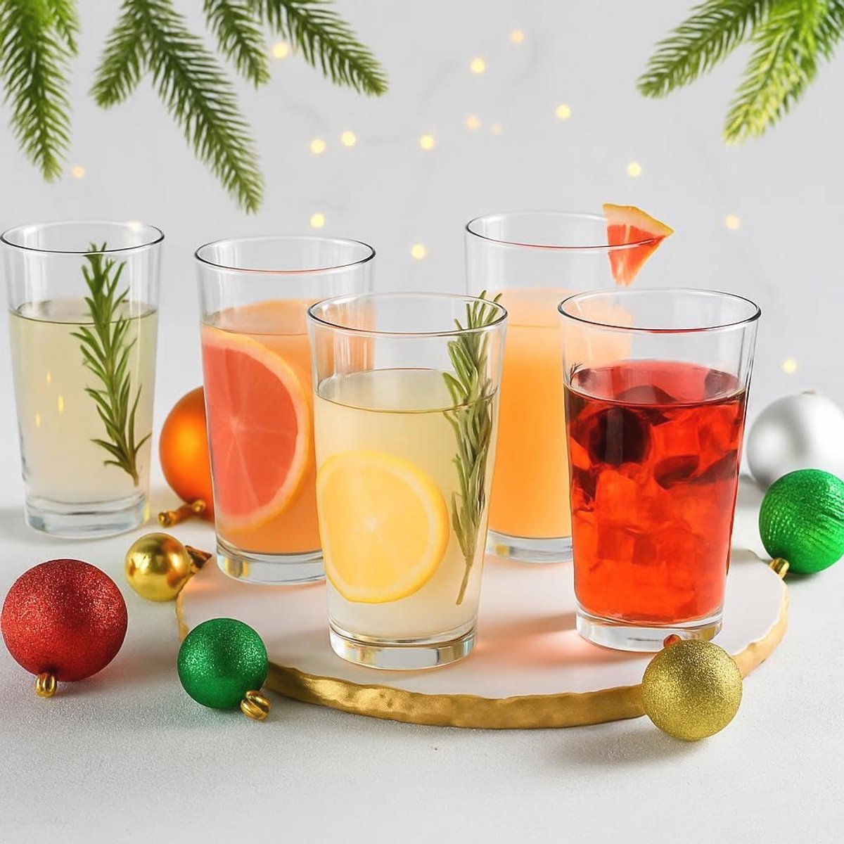 Set van 10 drinkglazen 17 oz – Ideaal voor bier, cocktails, wijn en sap