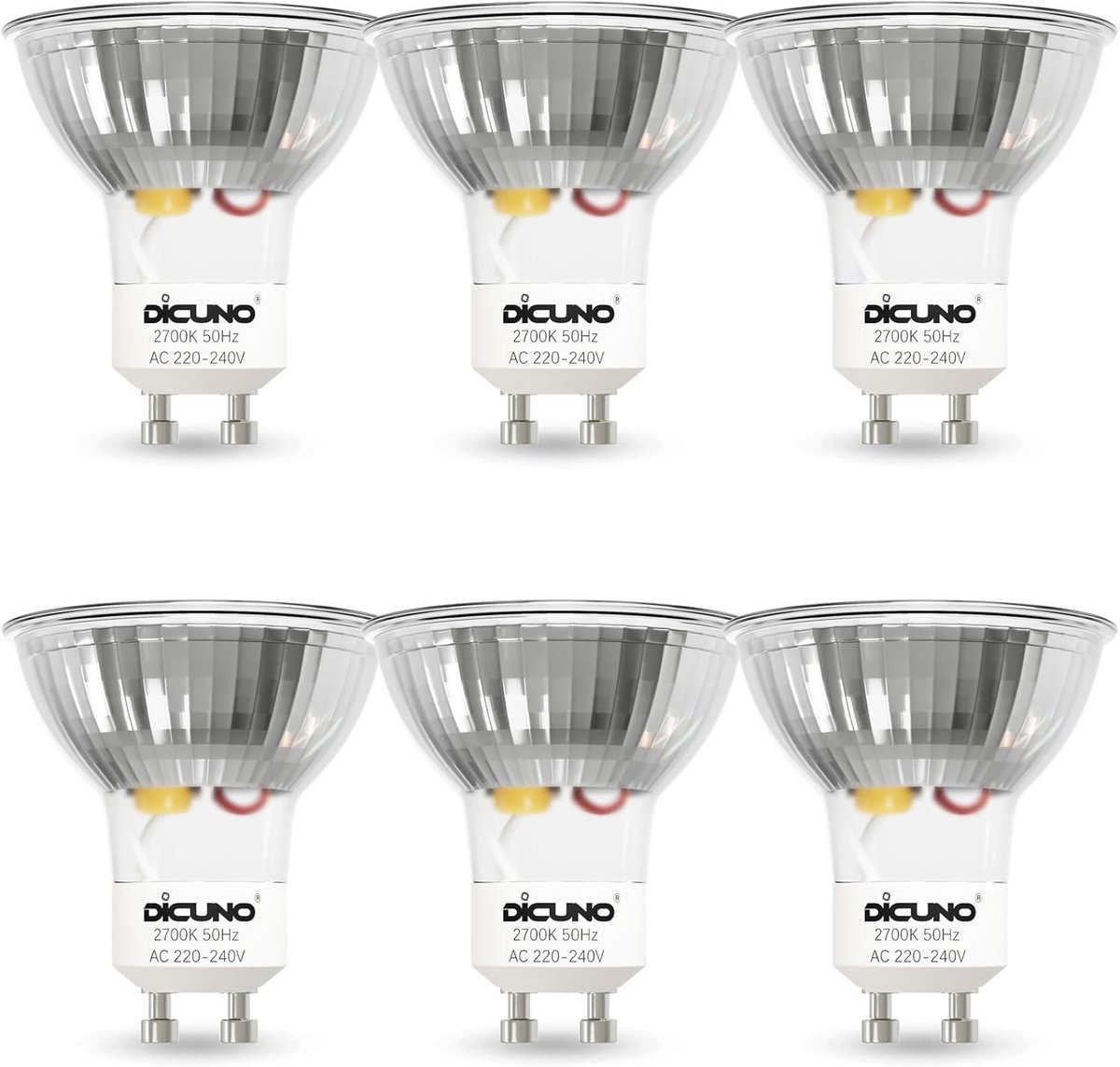 GU10 LED Sp bulb 5W 600LM Warm Wit 3000K Vervanging voor 50W Halogeenlamp